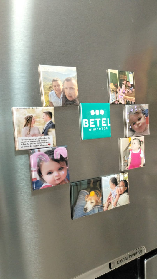 Set 9 Minifotos Magnéticas