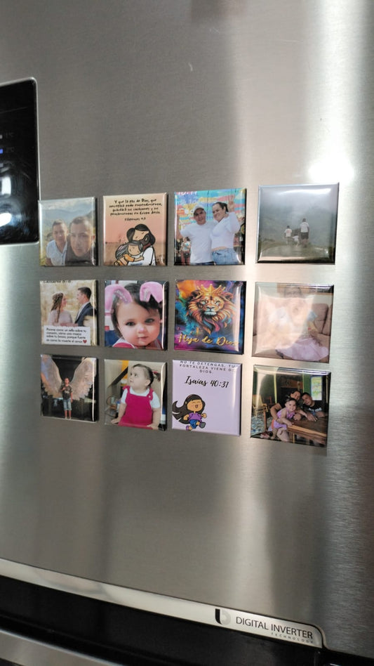 Set 12 Minifotos Magnéticas