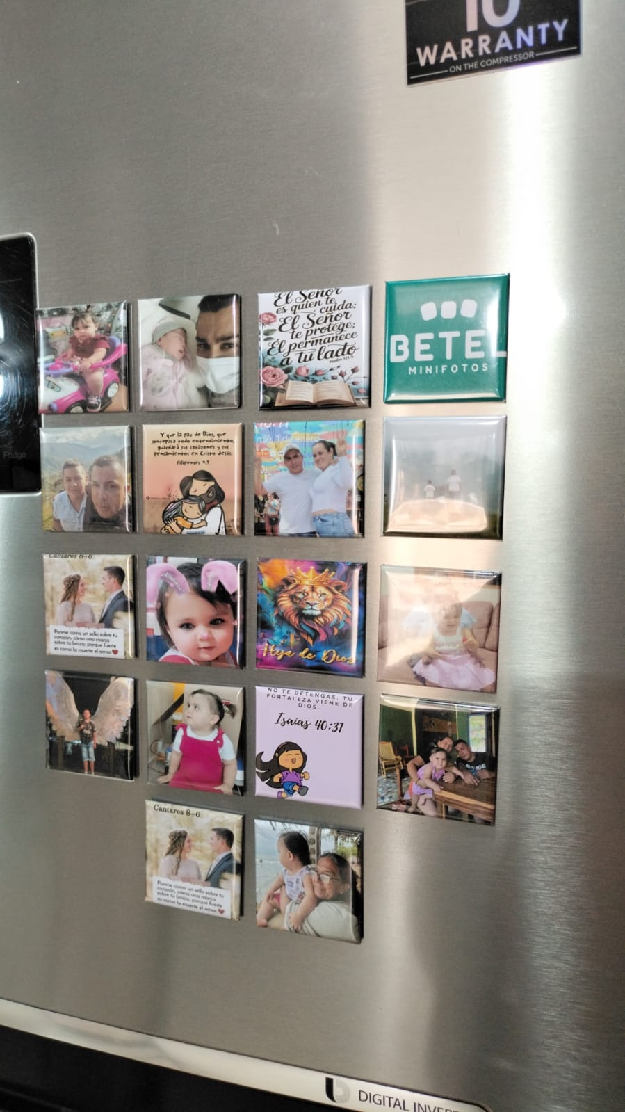 Set 18 Minifotos Magnéticas