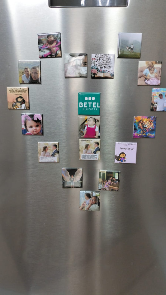 Set 18 Minifotos Magnéticas